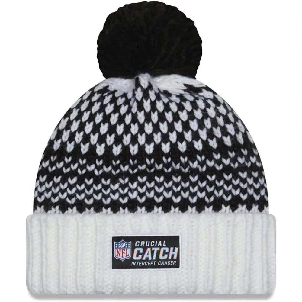 NEW! New‎ Era Women's Black/White Dallas Cowboys Knit Hat